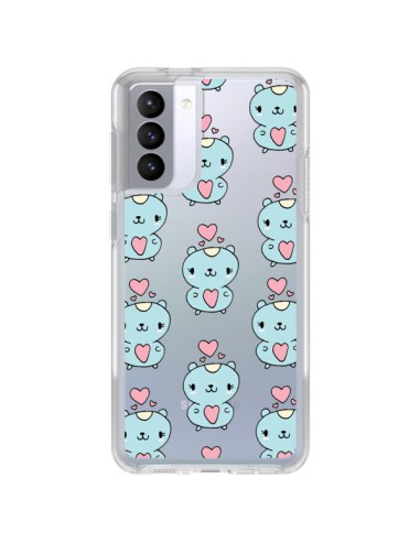 Coque Samsung Galaxy S21 FE Hamster Love Amour Transparente - Claudia Ramos