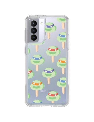 Coque Samsung Galaxy S21 FE Tortues Ninja Tortle Transparente - Claudia Ramos