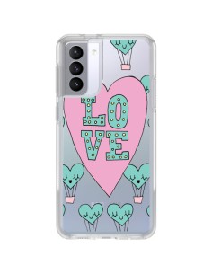 Coque Samsung Galaxy S21 FE Love Nuage Montgolfier Transparente - Claudia Ramos