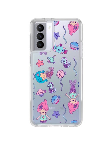 Coque Samsung Galaxy S21 FE Mermaid Petite Sirene Ocean Transparente - Claudia Ramos