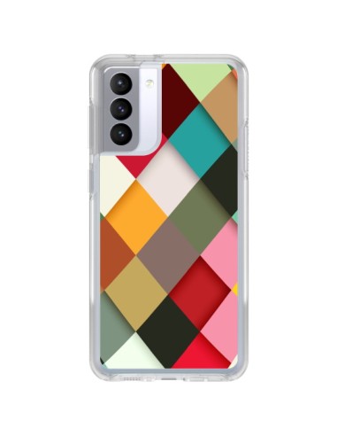 Coque Samsung Galaxy S21 FE Colorful Mosaique - Danny Ivan
