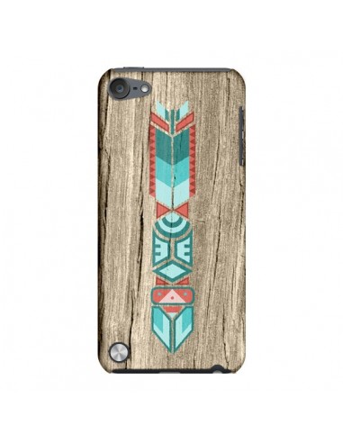 Coque Totem Tribal Azteque Bois Wood pour iPod Touch 5 - Jonathan Perez