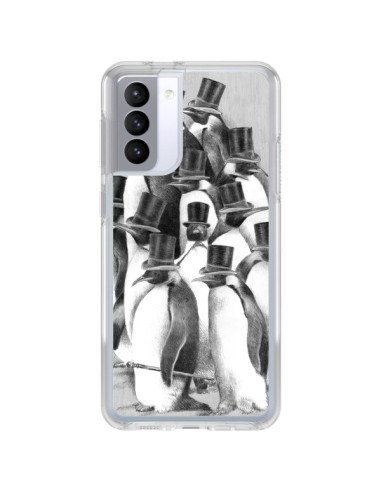 Coque Samsung Galaxy S21 FE Pingouins Gentlemen - Eric Fan