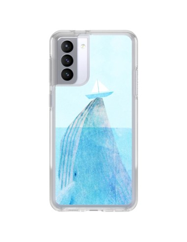 Coque Samsung Galaxy S21 FE Baleine Whale Bateau Mer - Eric Fan