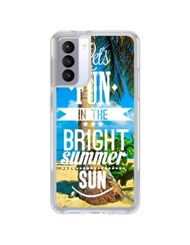 Samsung Galaxy S21 FE Case Fun Summer Sun _Tea - Eleaxart
