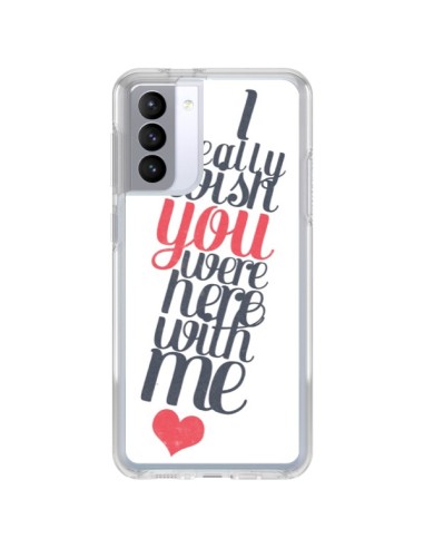 Coque Samsung Galaxy S21 FE Here with me - Eleaxart