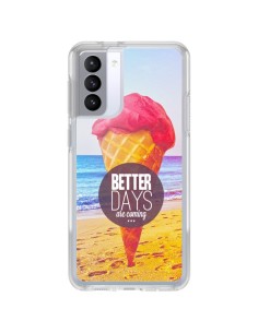 Cover Samsung Galaxy S21 FE Glace Ice Cream _té - Eleaxart