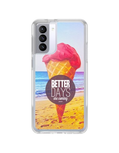 Coque Samsung Galaxy S21 FE Glace Ice Cream _té - Eleaxart