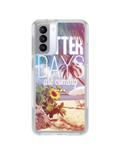 Cover Samsung Galaxy S21 FE Better Days _té - Eleaxart