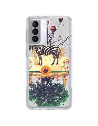 Cover Samsung Galaxy S21 FE Zebra Il Mondo - Eleaxart