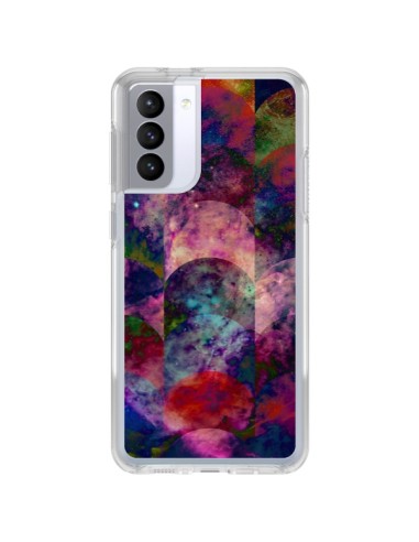 Coque Samsung Galaxy S21 FE Abstract Galaxy Azteque - Eleaxart