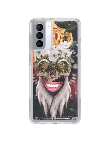 Coque Samsung Galaxy S21 FE My Best Costume Roi King Monkey Singe Couronne - Eleaxart