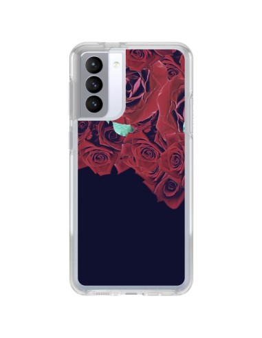 Cover Samsung Galaxy S21 FE Rosas - Eleaxart