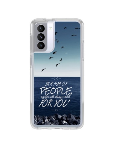 Coque Samsung Galaxy S21 FE Sea Mer Plage - Eleaxart