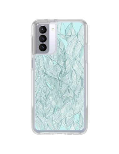 Samsung Galaxy S21 FE Case Leaves Green Water - Léa Clément