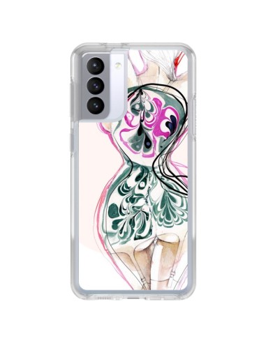 Samsung Galaxy S21 FE Case Floral Girl - Elisaveta Stoilova