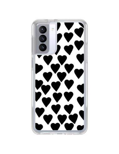 Coque Samsung Galaxy S21 FE Coeur Noir - Project M