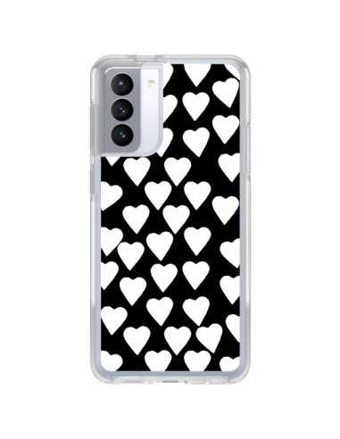 Coque Samsung Galaxy S21 FE Coeur Blanc - Project M