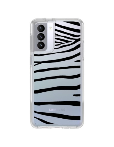 Coque Samsung Galaxy S21 FE Zebre Zebra Noir Transparente - Project M