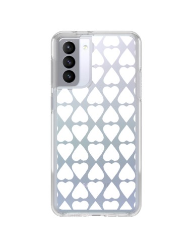 Samsung Galaxy S21 FE Case Heart White Clear - Project M