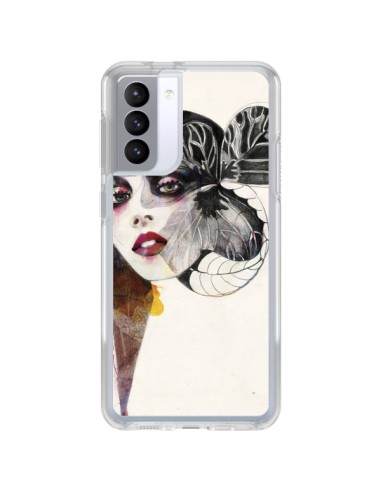 Samsung Galaxy S21 FE Case Girl Flowers - Felicia Atanasiu