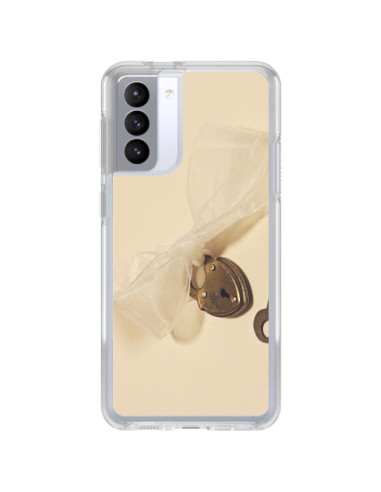 Coque Samsung Galaxy S21 FE Key to my heart Clef Amour - Irene Sneddon