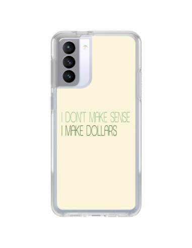 Samsung Galaxy S21 FE Case I don't make sense, I make Dollars, beige - Shop Gasoline