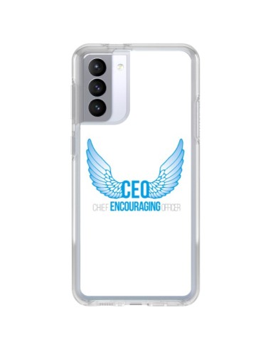 Coque Samsung Galaxy S21 FE CEO Chief Encouraging Officer Bleu - Shop Gasoline