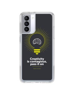 Cover Samsung Galaxy S21 FE Creativity is contagious, Einstein - Shop Gasoline