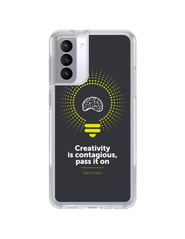 Coque Samsung Galaxy S21 FE Creativity is contagious, Einstein - Shop Gasoline
