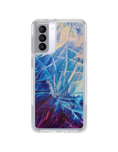 Samsung Galaxy S21 FE Case Flowers Purple françaises - Ebi Emporium
