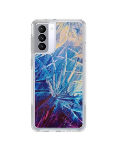 Coque Samsung Galaxy S21 FE Fleurs Violettes françaises - Ebi Emporium