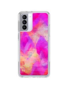 Coque Samsung Galaxy S21 FE Coeur Tribal Rose - Ebi Emporium