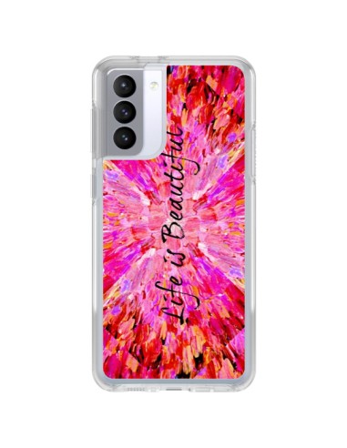 Coque Samsung Galaxy S21 FE Life is Beautiful - Ebi Emporium