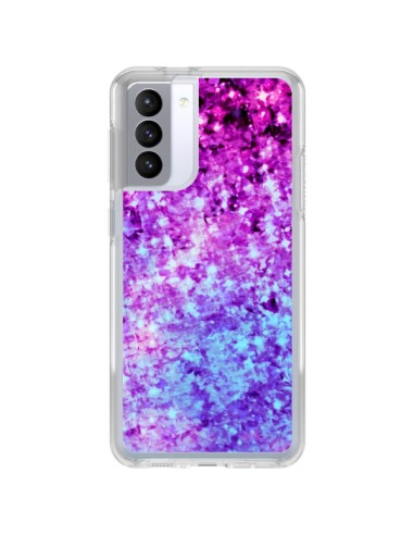 Coque Samsung Galaxy S21 FE Radiant Orchid Galaxy Paillettes - Ebi Emporium