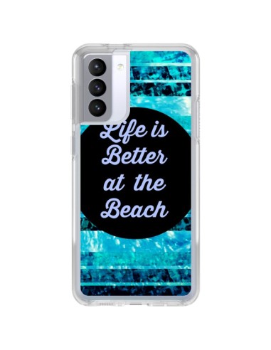 Coque Samsung Galaxy S21 FE Life is Better at The Beach - Ebi Emporium