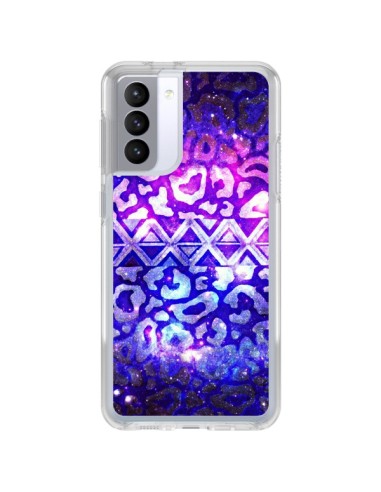 Coque Samsung Galaxy S21 FE Tribal Leopard Galaxy - Ebi Emporium