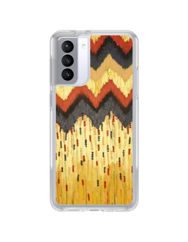 Samsung Galaxy S21 FE Case Shine On Gold Aztec - Ebi Emporium