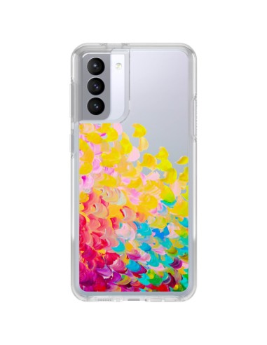 Cover Samsung Galaxy S21 FE Creation in Colore Giallo Trasparente - Ebi Emporium