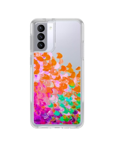 Cover Samsung Galaxy S21 FE Creation in Colore Arancione Trasparente - Ebi Emporium