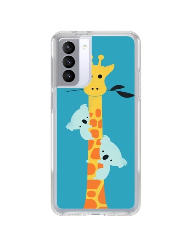 Coque Samsung Galaxy S21 FE Koala Girafe Arbre - Jay Fleck