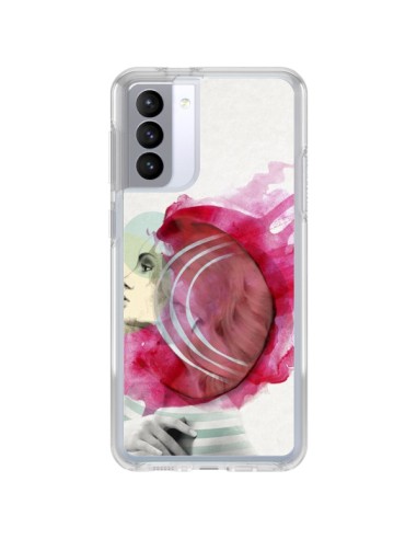 Samsung Galaxy S21 FE Case Bright Pink Girl - Jenny Liz Rome