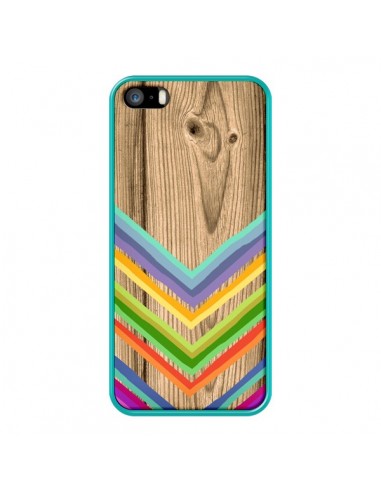 Coque Tribal Azteque Bois Wood pour iPhone 5 et 5S - Jonathan Perez