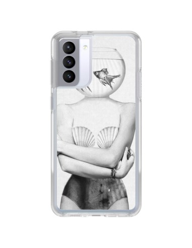 Samsung Galaxy S21 FE Case Girl Fish - Jenny Liz Rome