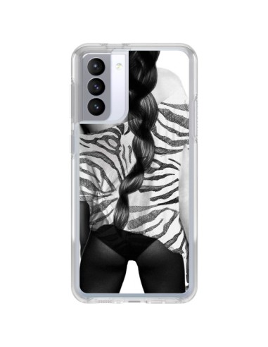 Coque Samsung Galaxy S21 FE Femme Zebre - Jenny Liz Rome