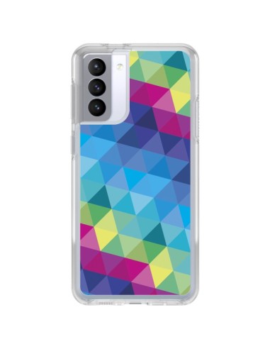 Samsung Galaxy S21 FE Case Aztec Gheo Blue - Javier Martinez