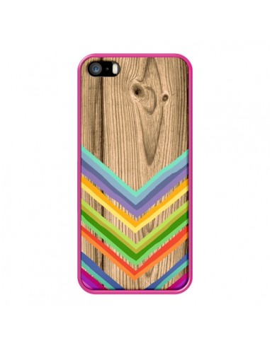 Coque Tribal Azteque Bois Wood pour iPhone 5 et 5S - Jonathan Perez