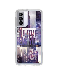 Cover Samsung Galaxy S21 FE I Love New Yorck City Viola - Javier Martinez