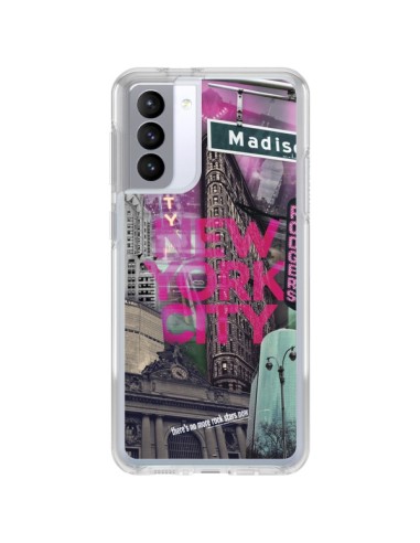 Coque Samsung Galaxy S21 FE New York City Rose - Javier Martinez