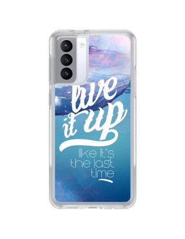 Samsung Galaxy S21 FE Case Last Time Blue - Javier Martinez